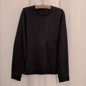 lululemon L Men’s Black Crew Pullover Athletic Sweatshirt